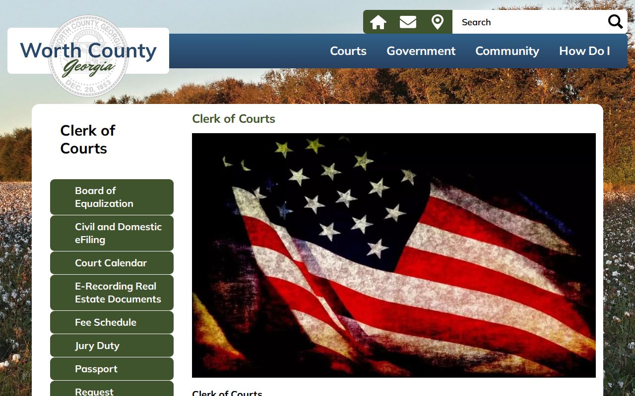 Worth County arrest warrant Clerk criminal warrant statement