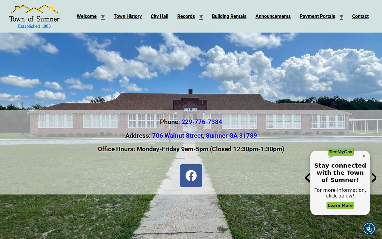 Sumner warrant records Town Hall contact in Worth County